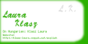 laura klasz business card